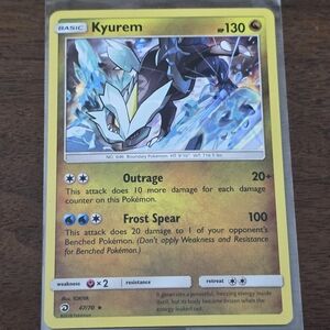 Pokemon Kyurem #47 Sun&Moon Dragon Majesty Holo Rare Card 47/70
